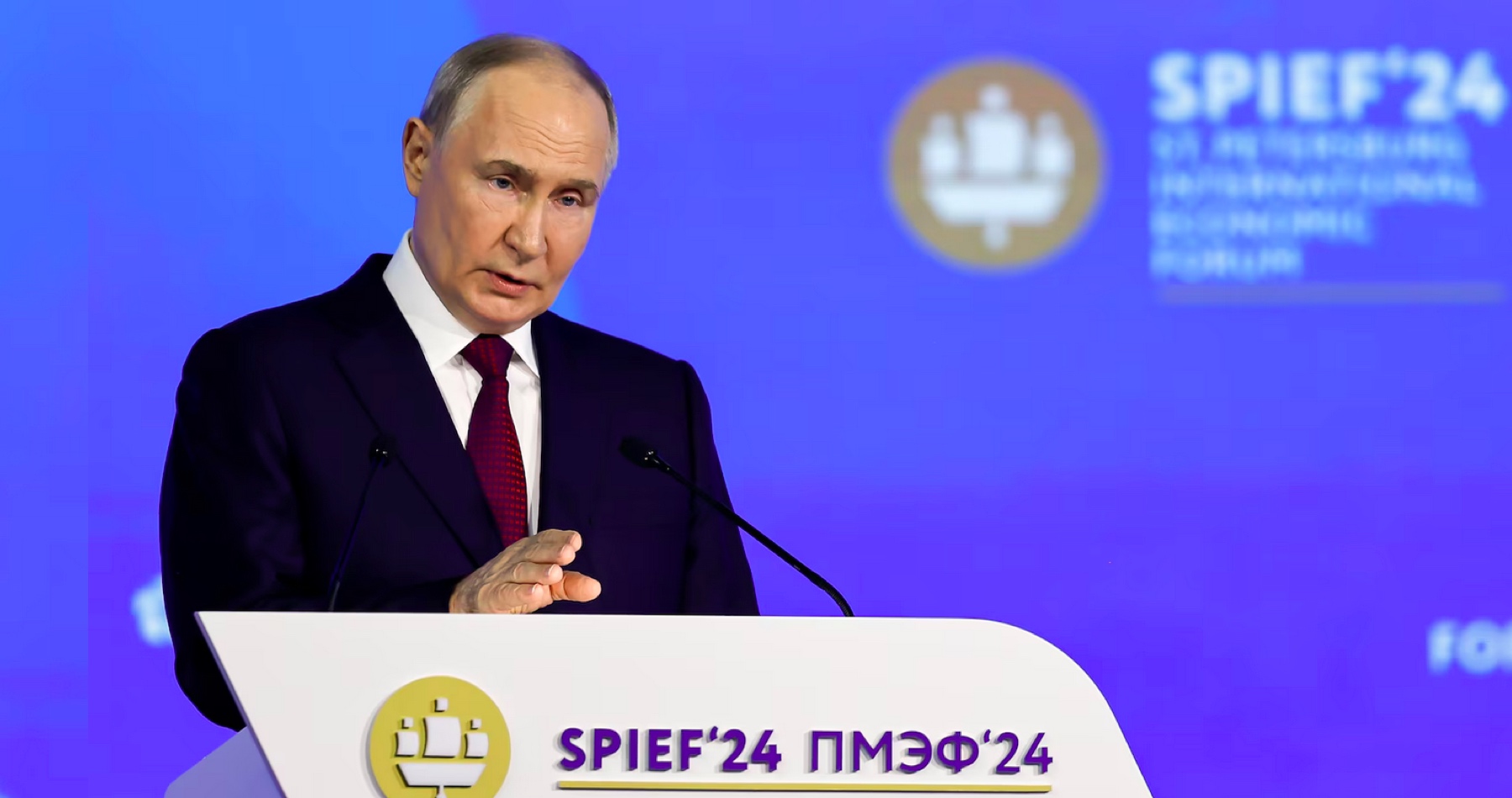 VIDEO: Putinov prejav o ruskej ekonomike na výročnom zasadnutí Petrohradského medzinárodného ekonomického fóra: Národná hrdosť, technologická suverenita, nárast investícií, rekordne nízka nezamestnanosť & nižšie dane