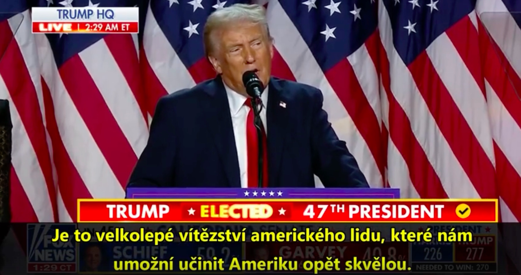 VIDEO: Donald Trump byl zvolen 47. prezidentem USA a k nepopsatelnému zděšení liberálů se vrací s celou rodinou do Bílého domu. Ve svém projevu slíbil, že ukončí války a přinese Americe Zlatý věk