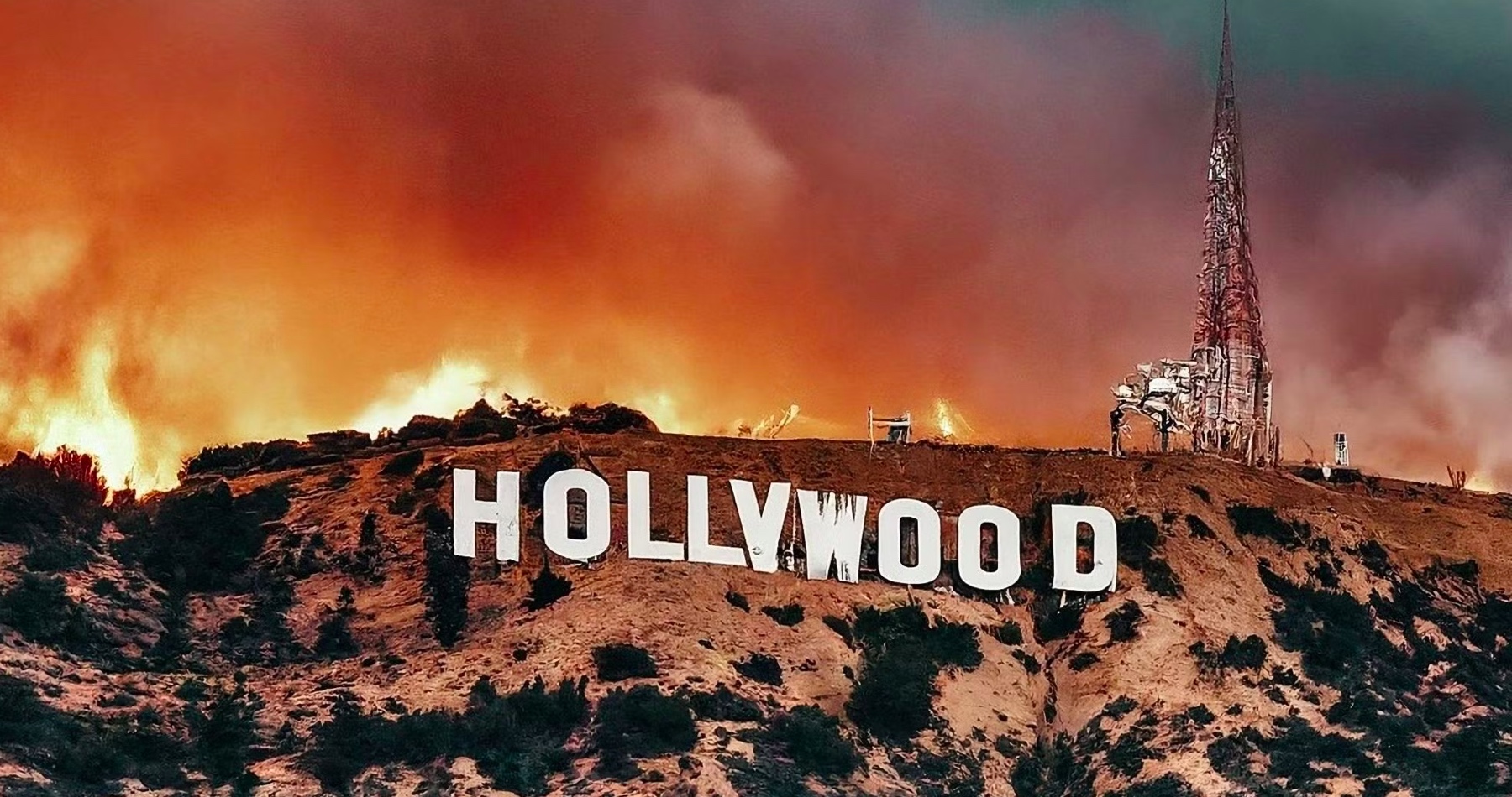 VIDEO: Okolie Los Angeles zasiahli lesné požiare, ktoré sa rozšírili aj do mestskej štvrti Hollywood Hills a zničili domy hollywoodskym hercom