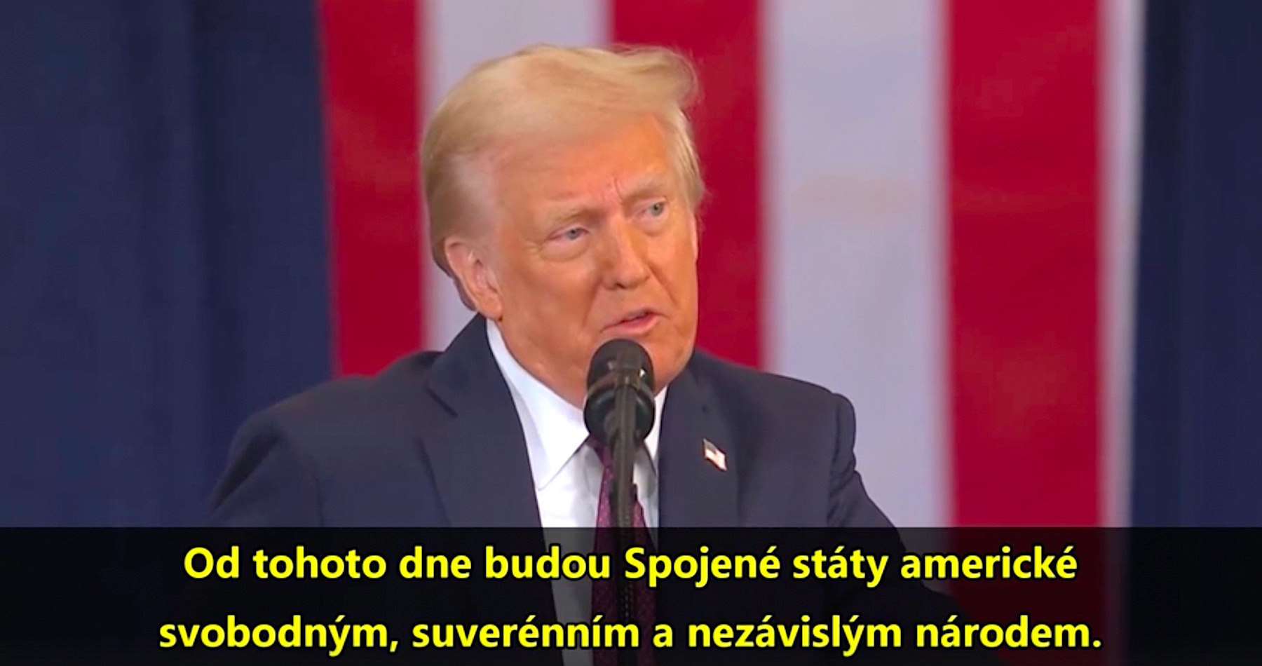 VIDEO: Inaguračný prejav 47. prezidenta USA - Donalda J. Trumpa (české titulky)